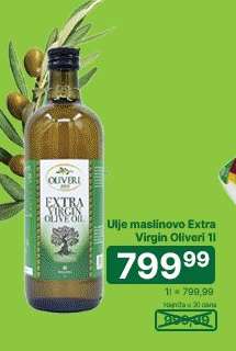 Ulje maslinovo extra virgin Oliveri 1l