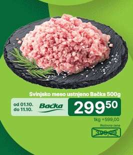 Svinjsko meso usitnjeno Bačka 500g