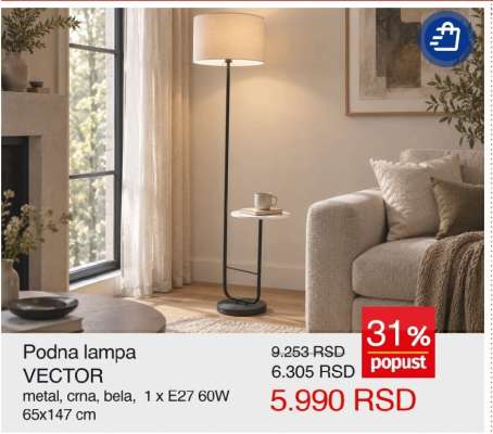 Podna lampa VECTOR