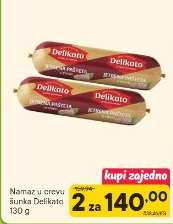 Namaz u crevu šunka Delikato