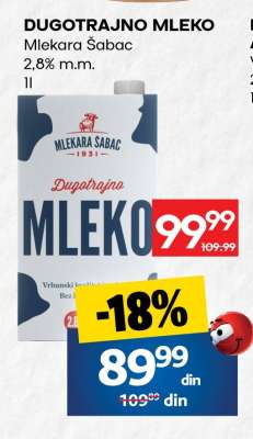 DUGOTRAJNO MLEKO