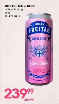KOKTEL GIN & ROSE