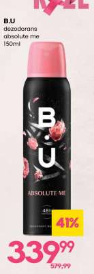 B.U dezodorans absolute me 150ml