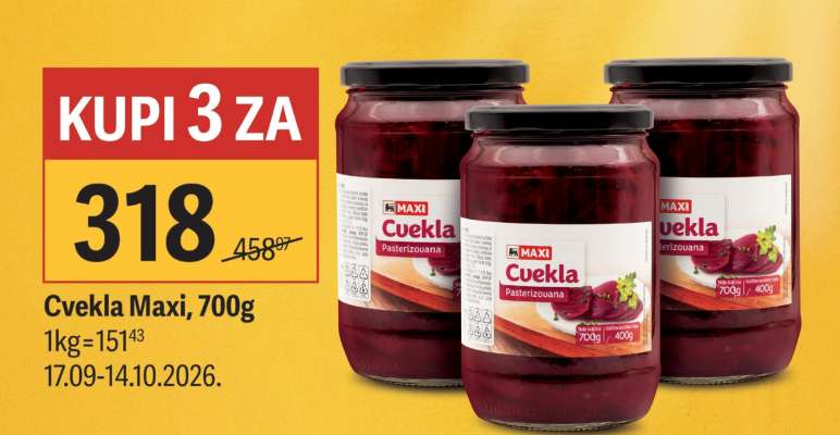 Cvekla Maxi 700g