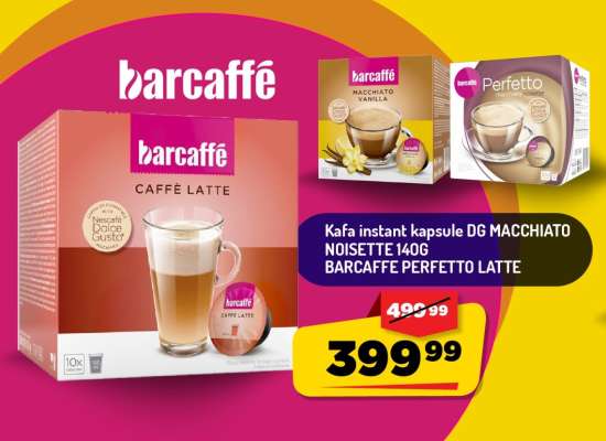 Kafa instant kapsule DG MACCHIATO NOISETTE 140G BARCAFFE PERFETTO LATTE
