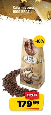 Kafa mlevena 100G BRAZIL