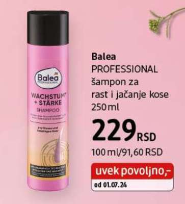Balea PROFESSIONAL šampon za rast i jačanje kose 250 ml