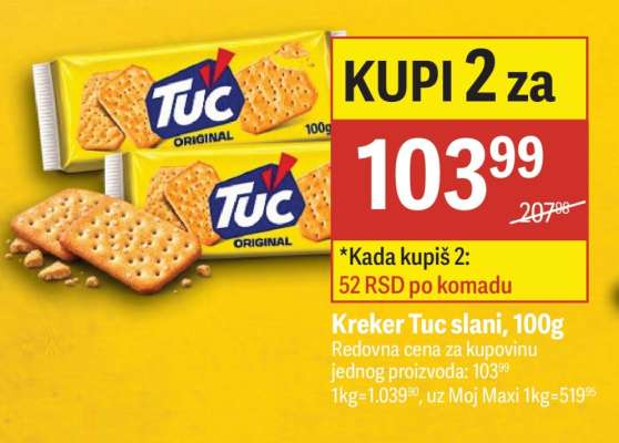 Kreker Tuc slani 100g