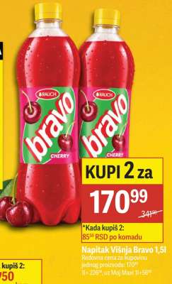 Napítak Višnja Bravo, 1,5l