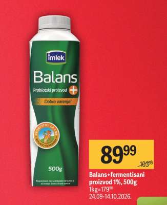 Balans+ fermentisani proizvod 1%, 500g