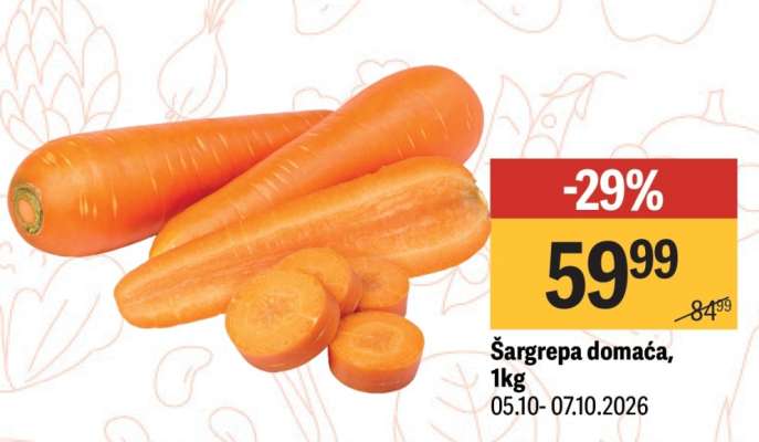 Šargrepa domaća, 1kg