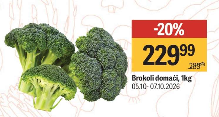Brokoli domácí, 1kg