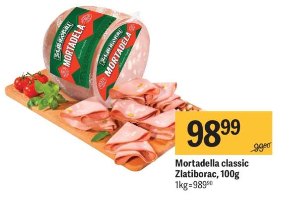 Mortadella classic Zlatiborac, 100g
