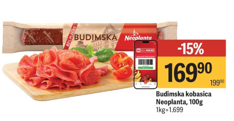 Budimska kobasica Neoplanta 100g