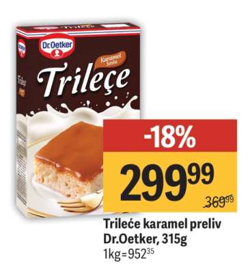 Trileće karamel preliv Dr.Oetker, 315g