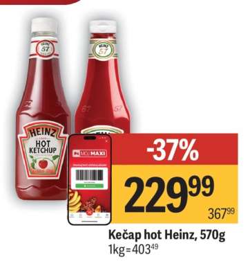 Kečap hot Heinz 570g