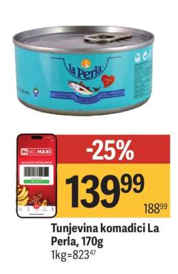 Tunjevina komadići La Perla 170g