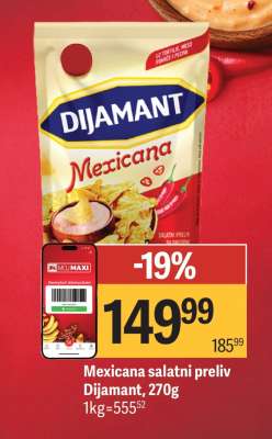 Mexicana salatni preliv Dijamant, 270g