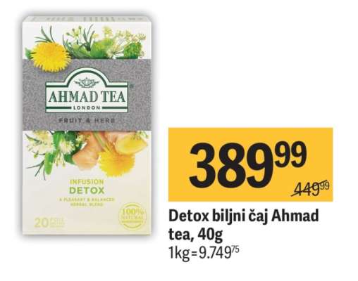 Detox biljni čaj Ahmad tea , 40g