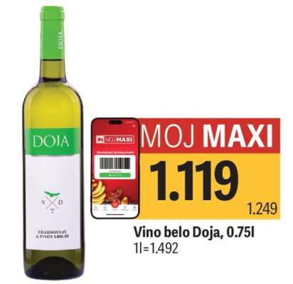 Víno belo Doja, 0.75l