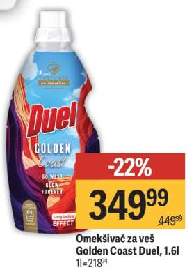 Omekšivač za veš Golden Coast Duel, 1.6l