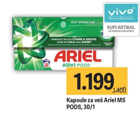 Kapsule za veš Ariel MS PODS, 30/1
