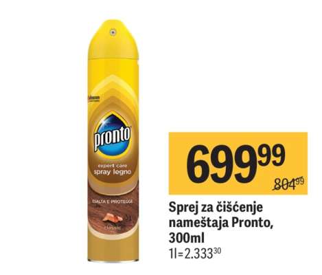 Sprej za čišćenje nameštaja Pronto 300ml