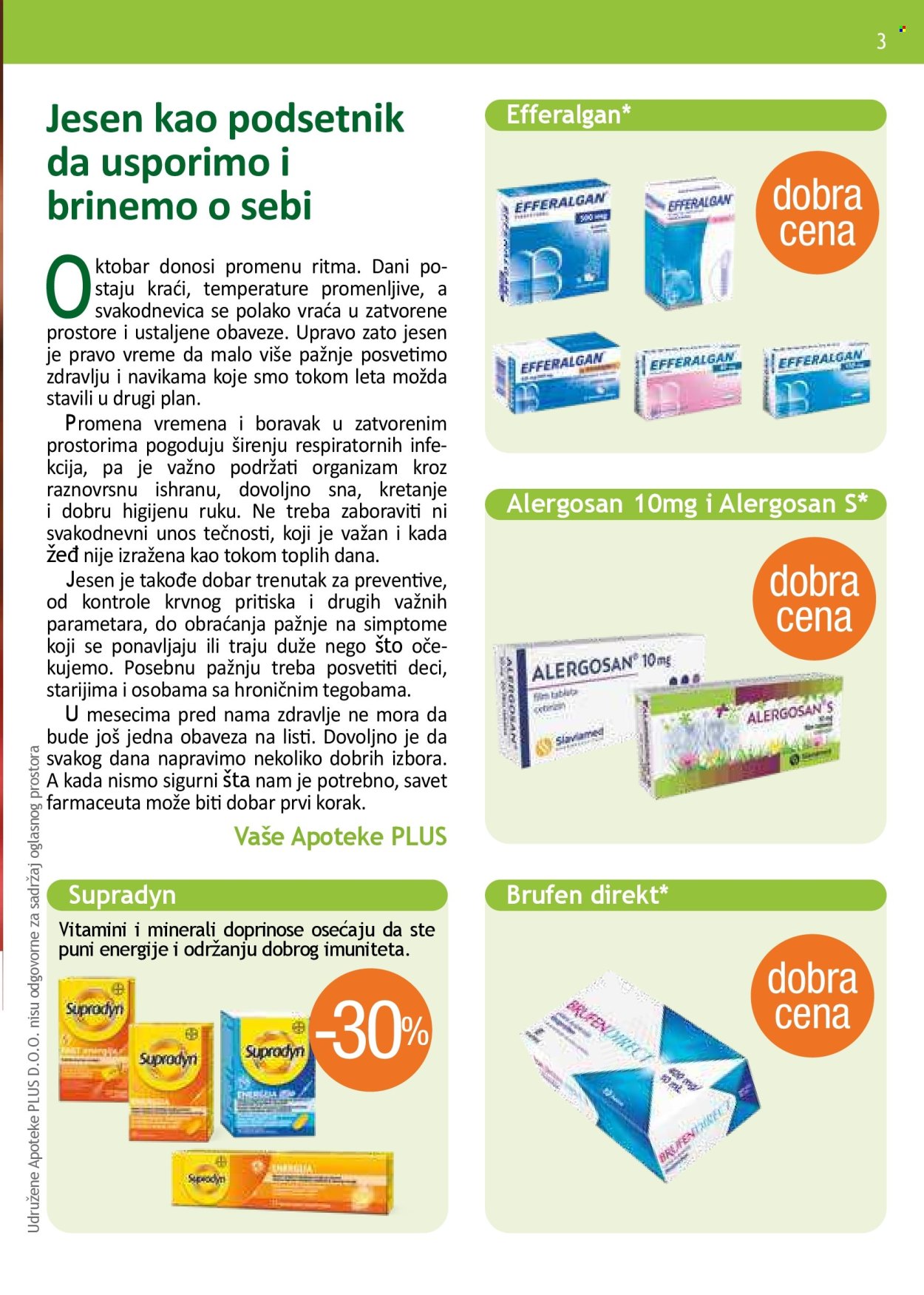 Apoteka Plus katalog - 01.10.2026 - 31.10.2026. Stranica 3