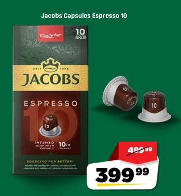 JACOBS CAPSULES ESPRESSO 10