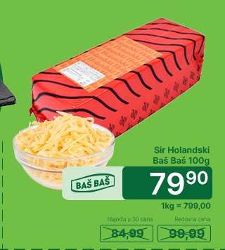 Sir holandski Baš Baš 100g