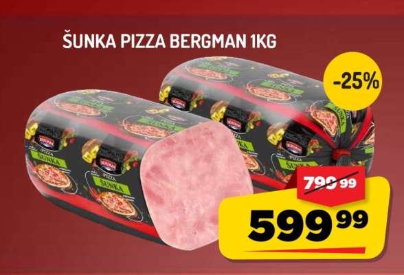 Šunka Pizza Bergman 1kg