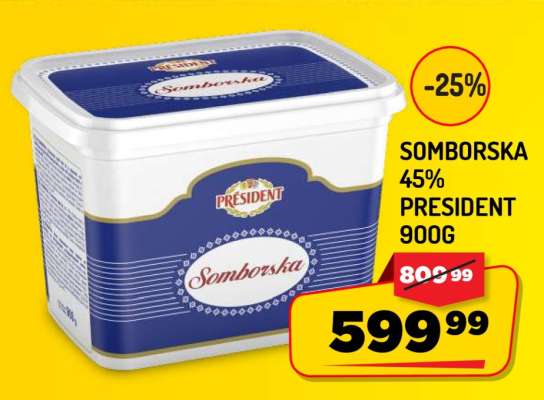 Somborska 45% President 900g
