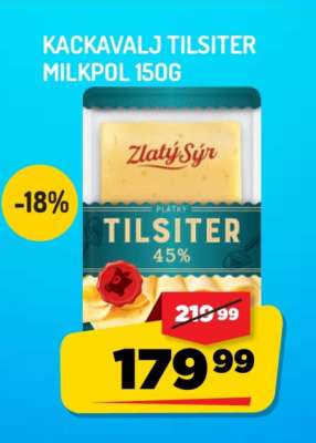 Kačkavalj Tilsiter Milkpol 150g