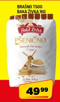 Brašno T500 Baka Živka 1kg