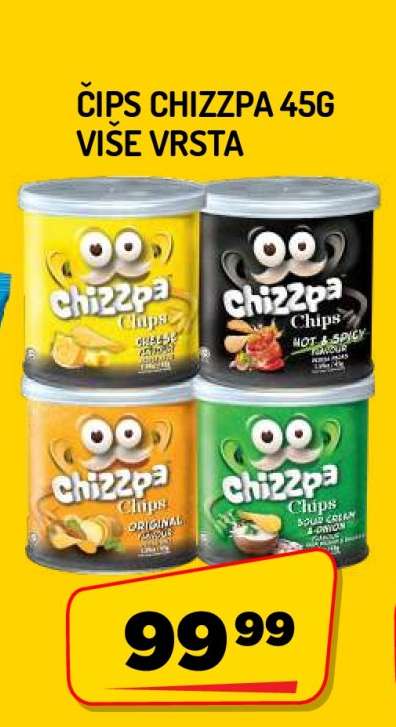 Čips Chizzpa 45g