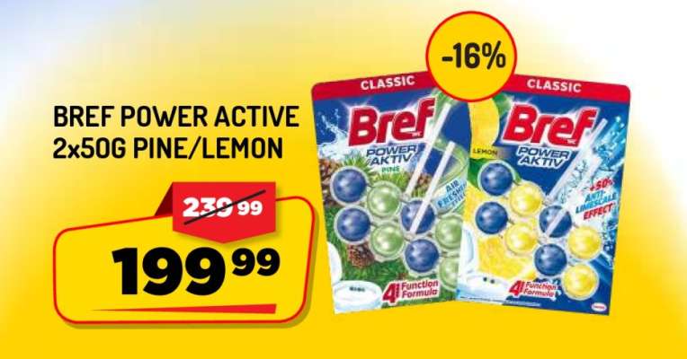 BREF POWER ACTIVE 2x50G PINE/LEMON