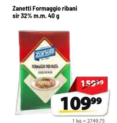 Zanetti Formaggio ribani sir 32% m.m. 40 g