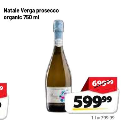 Natale Verga prosecco organic 750 ml