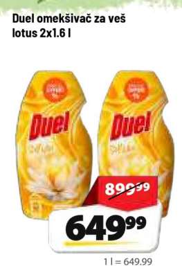 Duel omekšivač za veš lotus 2x1.6 l