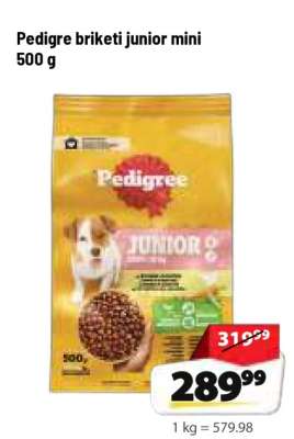 Pedigre briketi junior mini 500 g