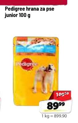 Pedigree hrana za pse junior 100 g
