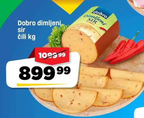 Dobro dimljeni sir čili kg