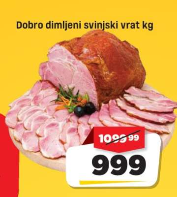 Dobro dimljeni svinjski vrat kg