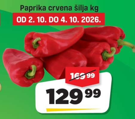 Paprika crvena šilja kg