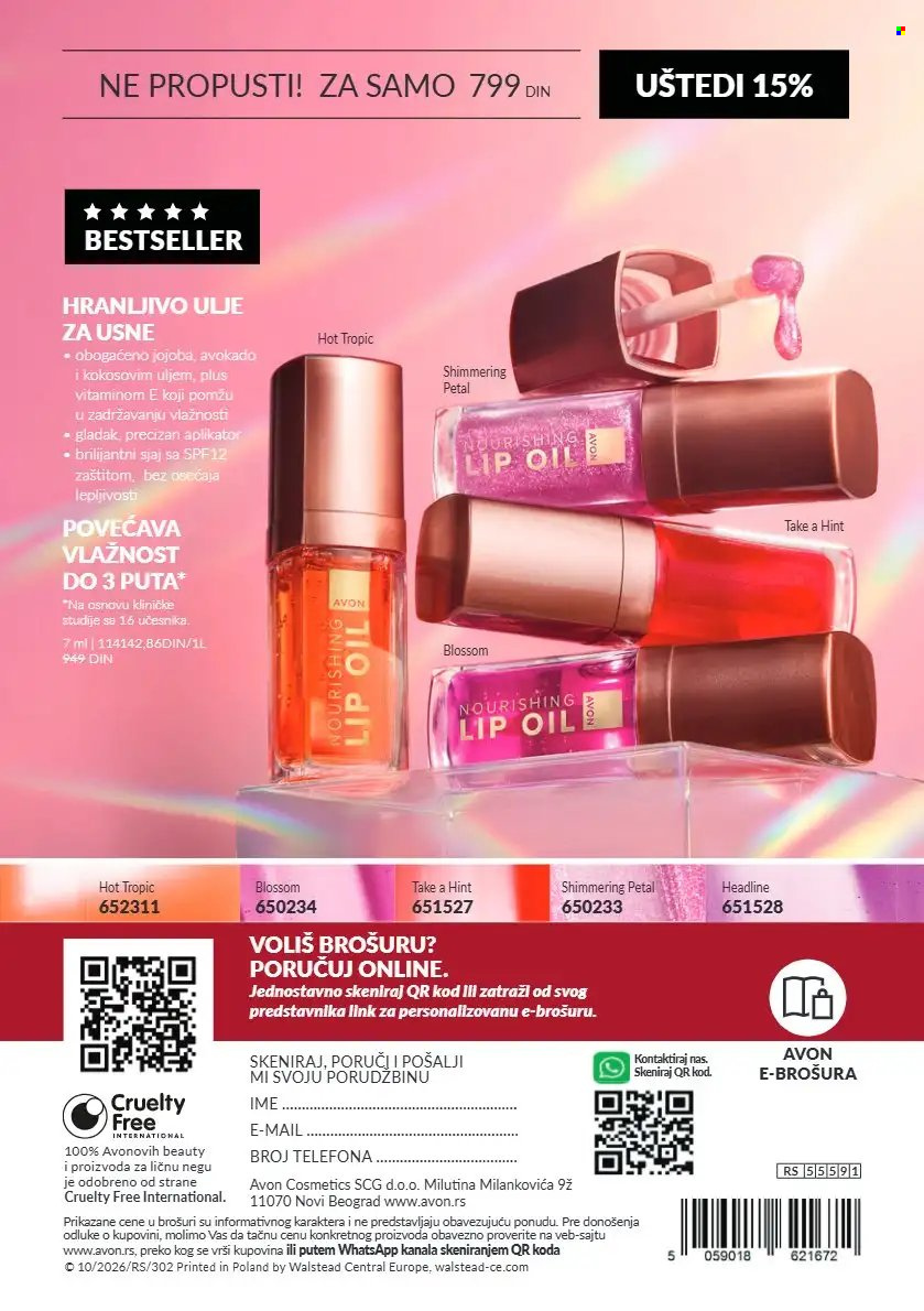 Avon katalog - 01.10.2026 - 31.10.2026. Stranica 180