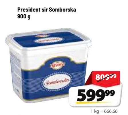 President sir Somborska 900 g