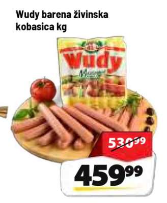 Wudy barena živinska kobasica kg