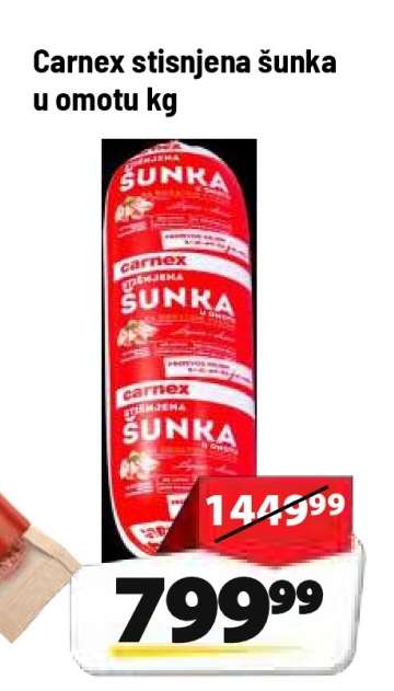 Carnex stisnjena šunka u omotu kg