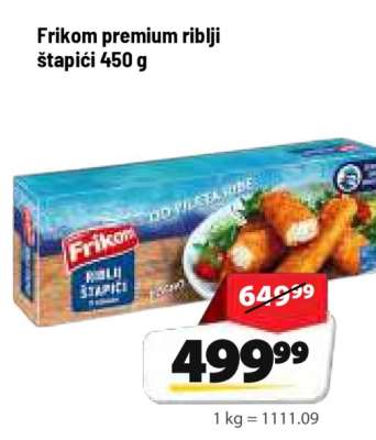 Frikom premium riblji štapići 450 g