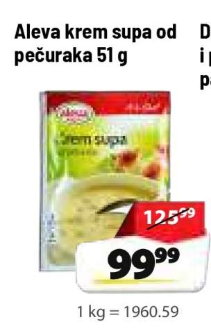 Aleva Krem supa od pečuraka, 51 g